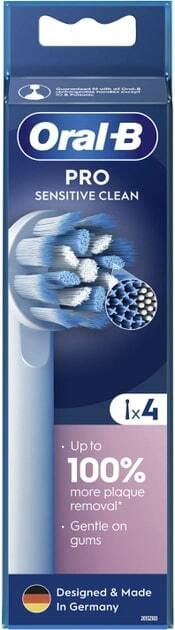 Насадка для зубної електрощітки Braun Oral-B Pro Sensitive Clean EB60X (4 шт)