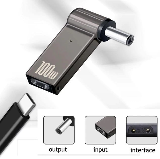 Адаптер для зарядки ноутбука Acer від павербанка PD 100W USB Type-C - 5.5x1.7mm (2000985601191)