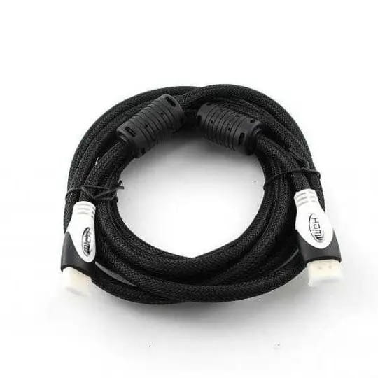 Кабель Gresso FL-H002C HDMI - HDMI (M/M), 2 феррита, оплетка, 3 м, круглый (2000700002159)