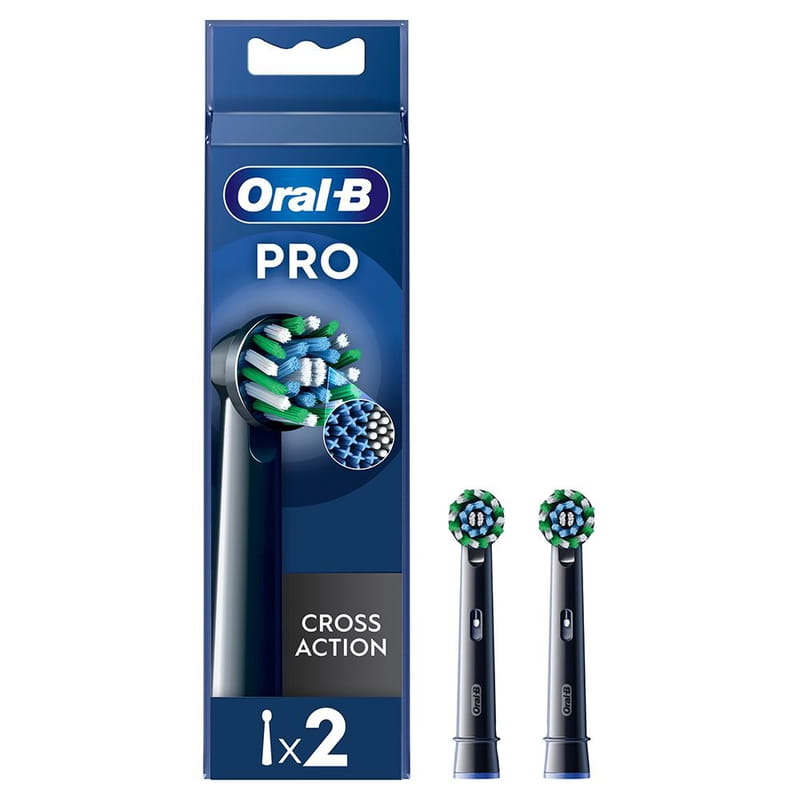 Насадка для зубной электрощетки Braun Oral-B Pro Cross Action Black EB50BRX (2 шт)