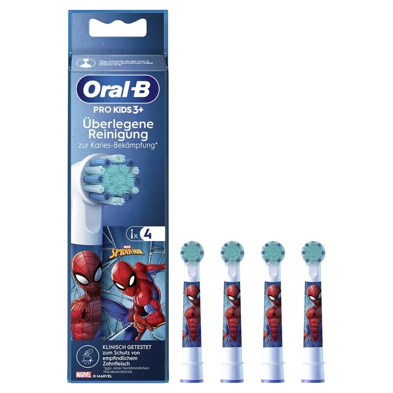 Насадка для зубной электрощетки Braun Oral-B Stages Power Spider Man EB10S (4 шт)