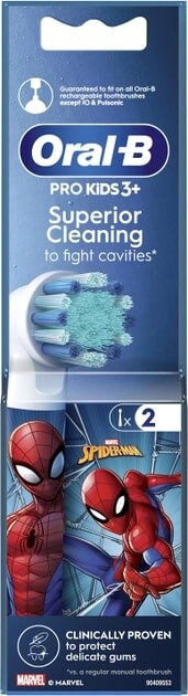 Насадка для зубної електрощітки Braun Oral-B Stages Power Spider Man EB10S (2 шт)