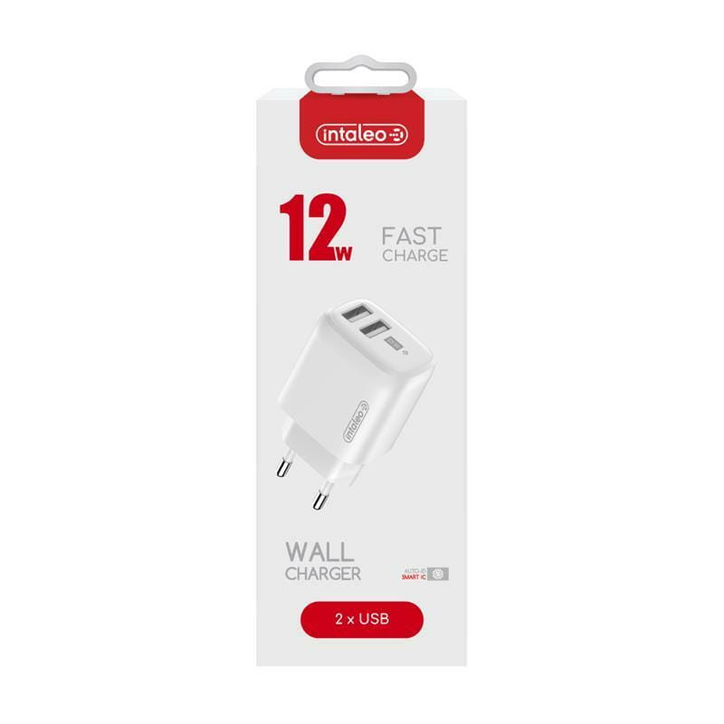 Сетевое зарядное устройство Intaleo TCG242 (2USB, 2.4A) White (1283126578281)