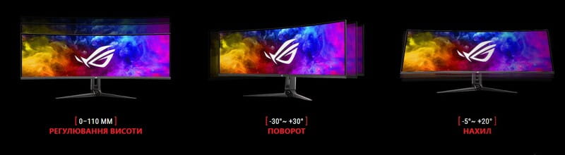 Монитор Asus 49" ROG Swift PG49WCD (90LM09C0-B01970) QD-OLED Black Curved 144Hz