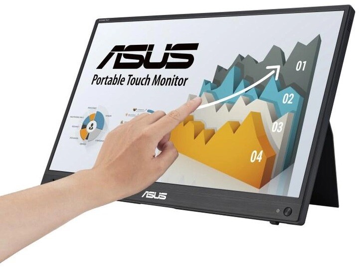 Монитор портативный Asus 15.6" ZenScreen Touch MB16AHT (90LM0890-B01170) IPS Black
