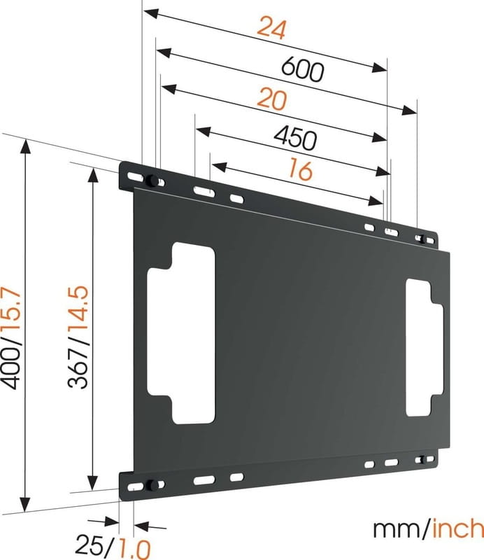 Кронштейн Vogels Thin 595 Black