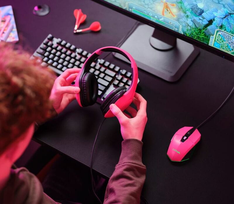 Гарнитура Trust GXT 415 Zirox Pink (24992)