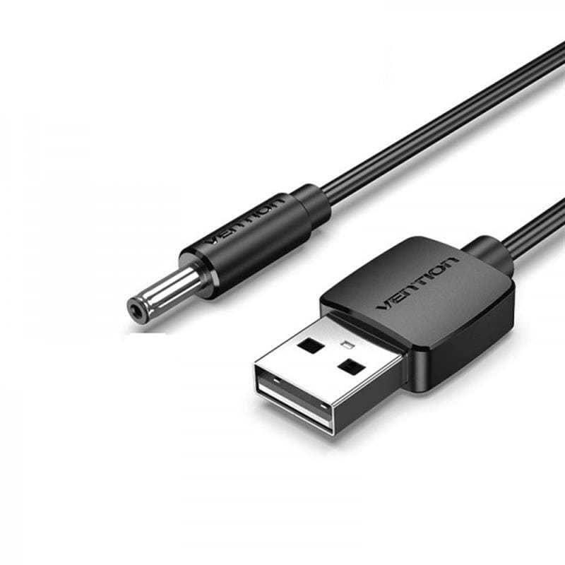 Кабель Vention USB - DC 3.5 мм (M/M), 1.5 м, Black (CEXBG)