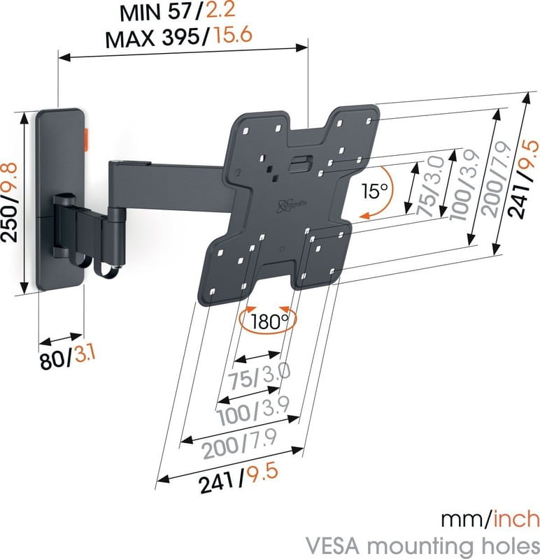 Кронштейн Vogels TVM 1243 Black (VESA200х200)