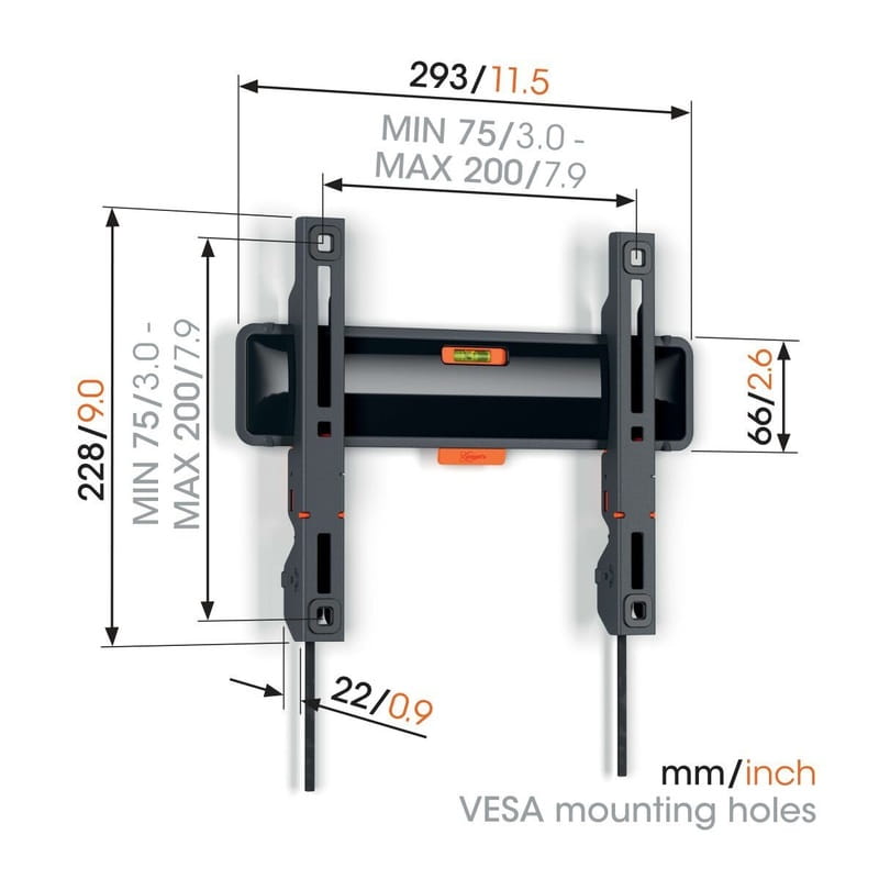 Кронштейн Vogels TVM 3203 Black (VESA200х200)