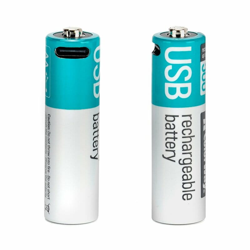 Аккумулятор USB-C ColorWay (CW-UBAA-10) AA/HR06 Li-Pol 2220 mAh BL 2шт