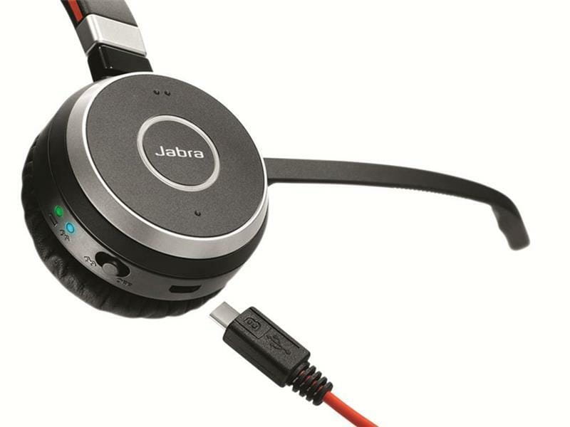 Bluetooth-гарнитура Jabra Evolve 65 SE MS Stereo Black (6599-833-309)