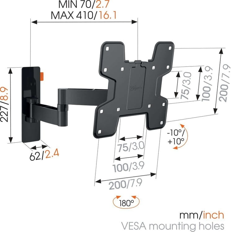 Кронштейн Vogels W53060 Black (VESA200х200)