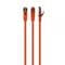 Фото - Патч-корд S/FTP Cablexpert (PP6A-LSZHCU-O-3M) cat.6a, литий, 50u "штекер із засувкою, 3м, помаранчевий | click.ua