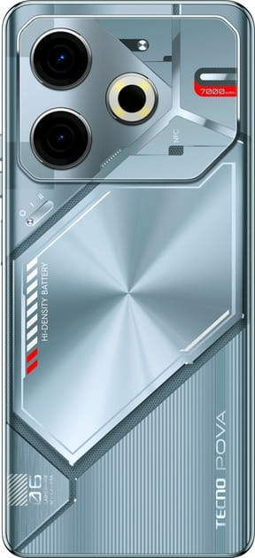 Смартфон Tecno Pova 6 Neo (LI6) 8/256GB Starry Silver (4894947023637)