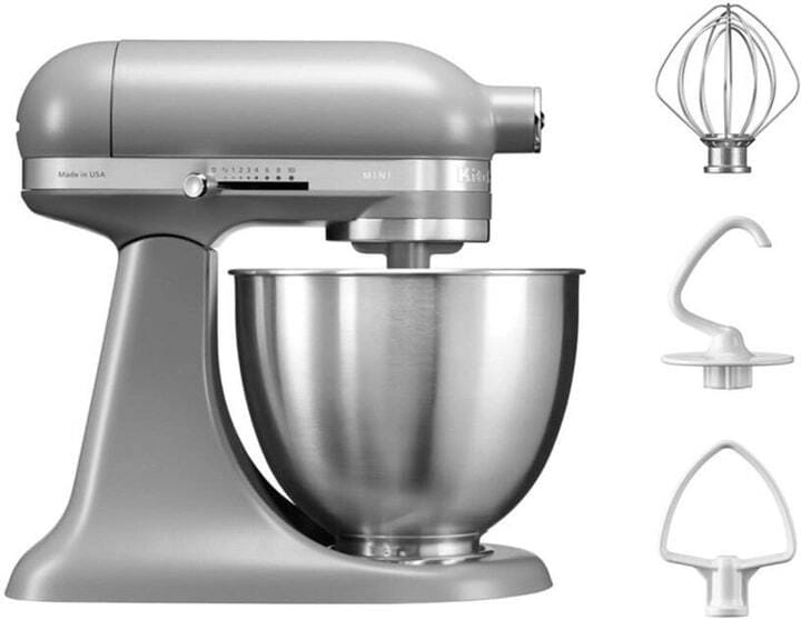 Кухонная машина KitchenAid Artisan Mini 3.3 л Matte Silver (5KSM3311XEFG)