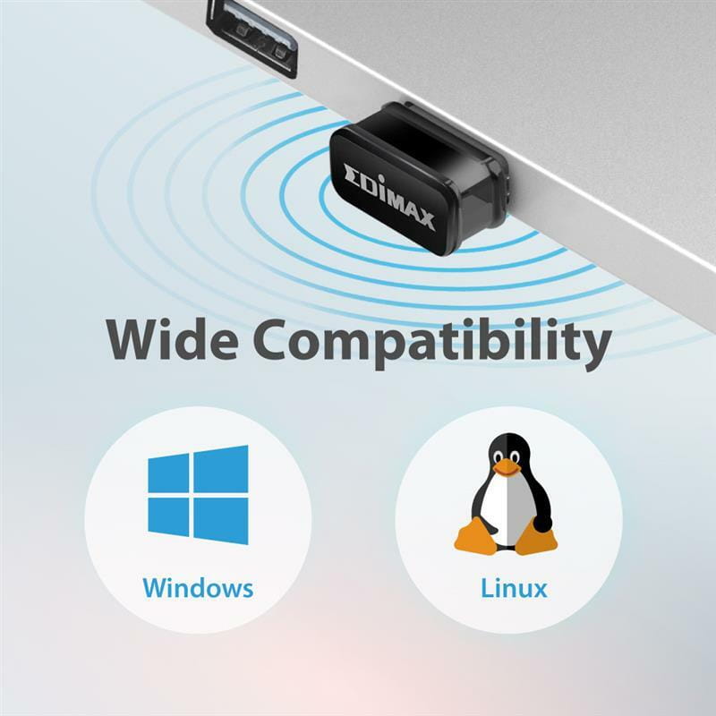 Беспроводной адаптер Edimax EW-7811ULC (AC600, nano)