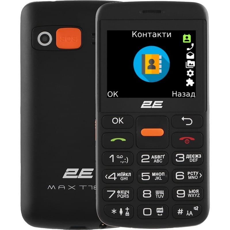 Мобiльний телефон 2E T180 Max Dual Sim Black (688130251051)