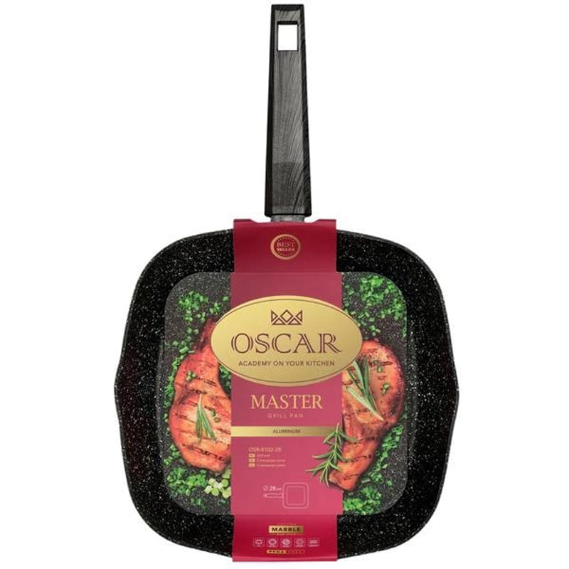 Сковорода гриль Oscar Master 28 см (OSR-8102-28)