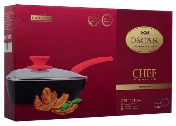 Сковорода Oscar Chef 26 см с крышкой (OSR-1101-26-l)