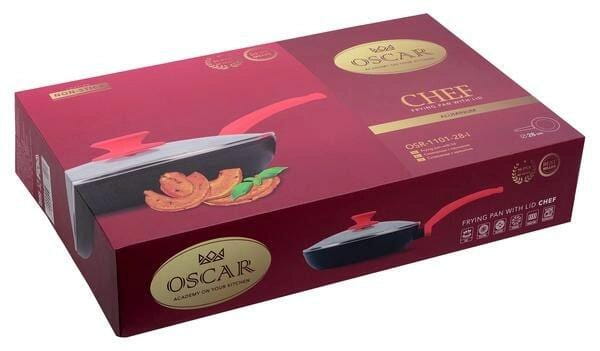 Сковорода з кришкою Oscar Chef 28 см (OSR-1101-28-l)
