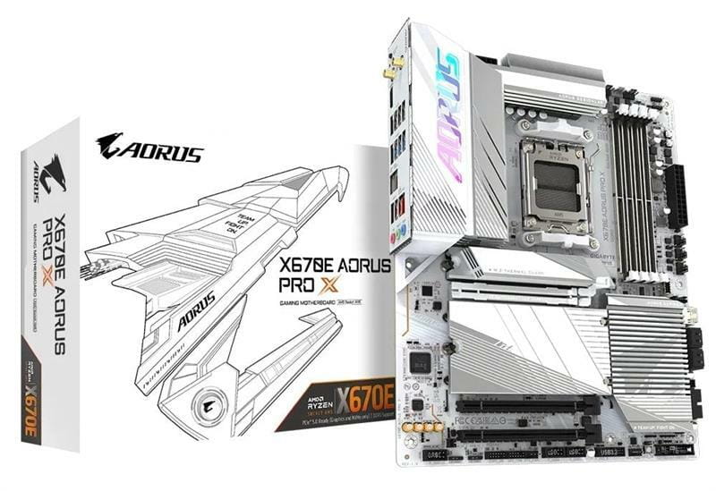 Материнська плата Gigabyte X670E Aorus Pro X Socket AM5