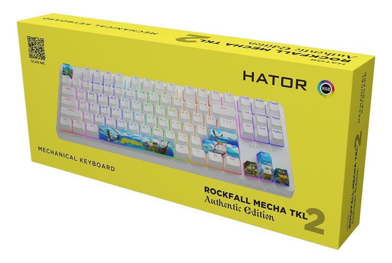 Клавіатура Hator Rockfall 2 Mecha TKL Authentic Edition Fighting Cats (HTK-532)