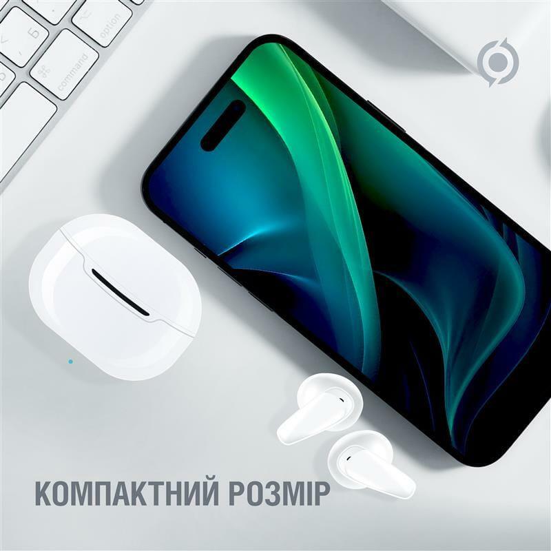 Bluetooth-гарнитура Piko TWS-MiniJoy White (1283126583421)