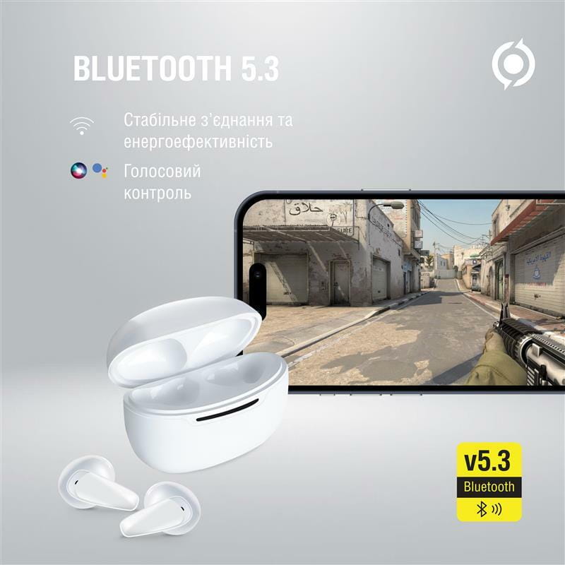 Bluetooth-гарнитура Piko TWS-MiniJoy White (1283126583421)