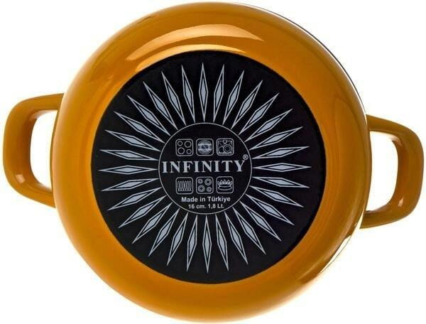 Каструля з кришкою Infinity SCE-P351 Yellow 22 см 4.8 л (6873762)