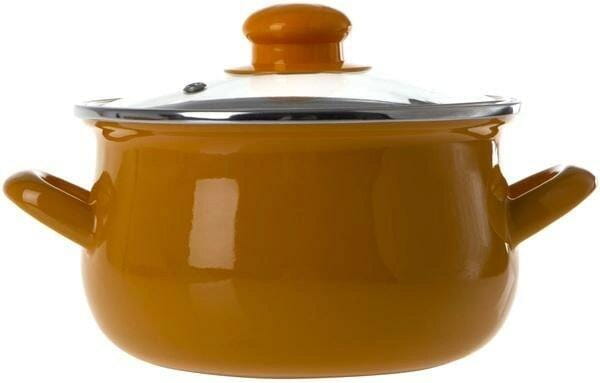 Кастрюля с крышкой Infinity SCE-P351 Yellow 24 см 6.0 л (6873763)
