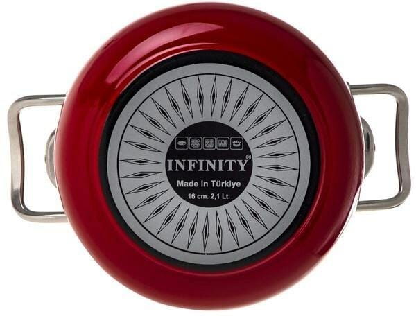 Кастрюля с крышкой Infinity SCE-P450 Red 24 см 6.5 л (6873723)