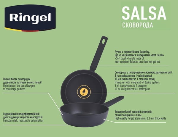 Сковорода Ringel Salsa 20 см (RG-1134-20)