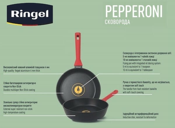 Сковорода Ringel Pepperoni 22 см (RG-1146-22)