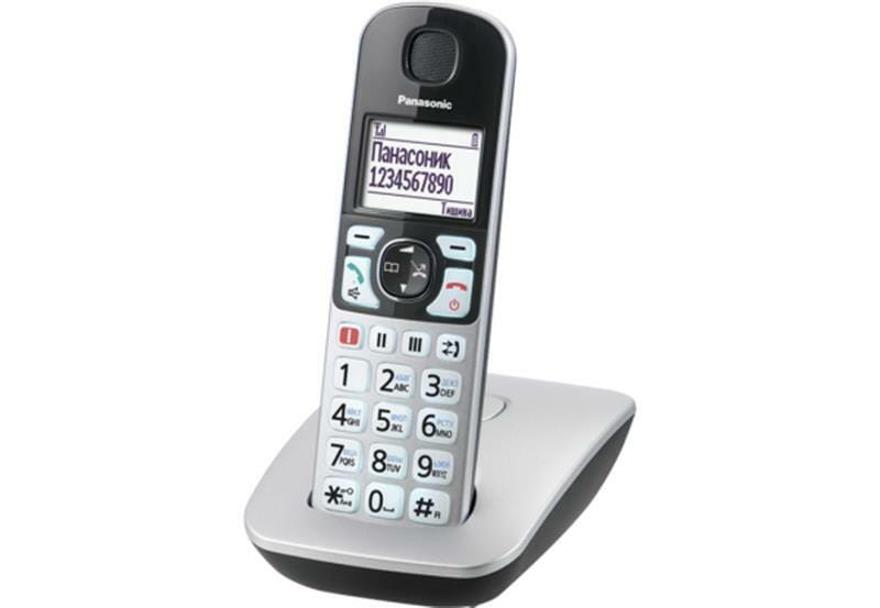 Радиотелефон DECT Panasonic KX-TGE510RUS Silver купити в Харкові, Києві ...