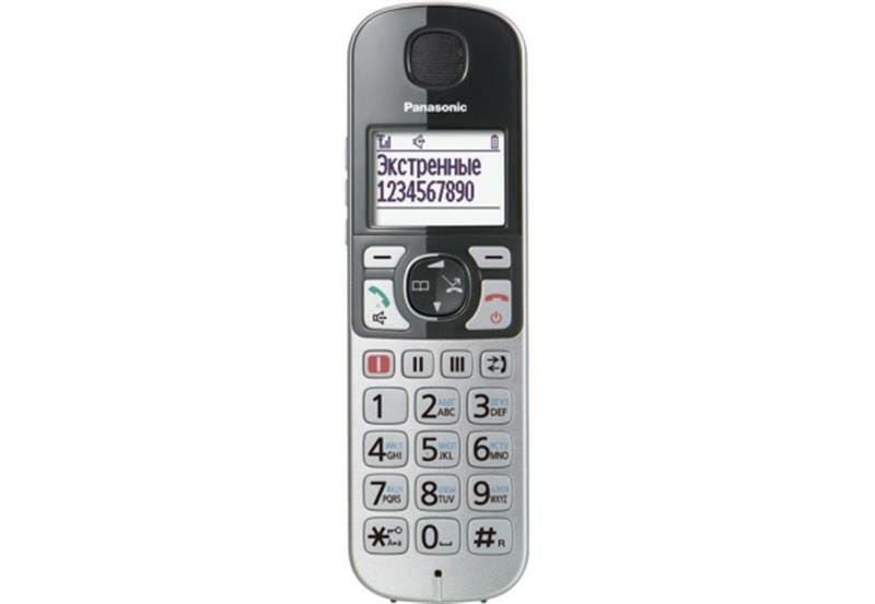 Радиотелефон DECT Panasonic KX-TGE510RUS Silver