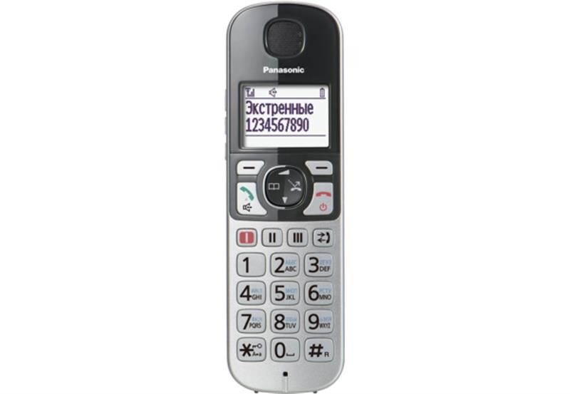 Радиотелефон DECT Panasonic KX-TGE510RUS Silver