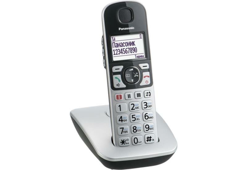 Радиотелефон DECT Panasonic KX-TGE510RUS Silver
