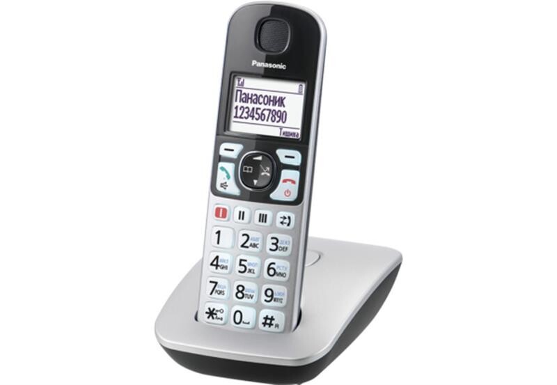 Радиотелефон DECT Panasonic KX-TGE510RUS Silver