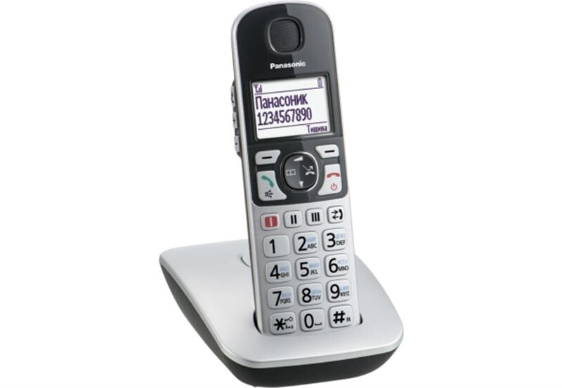 Радиотелефон DECT Panasonic KX-TGE510RUS Silver