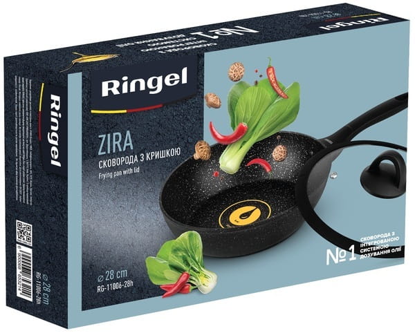 Сковорода з кришкою Ringel Zira 28 см (RG-11006-28h)