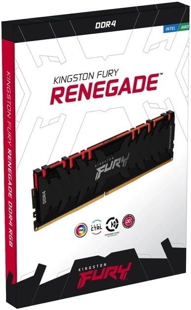 Модуль памяти DDR4 8GB/3200 Kingston Fury Renegade RGB (KF432C16RBA/8)