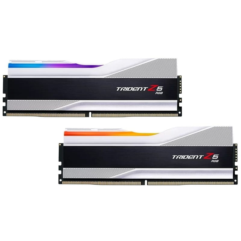 Модуль пам`ятi DDR5 2x16GB/6800 G.Skill Trident Z5 RGB Silver (F5-6800J3445G16GX2-TZ5RS)