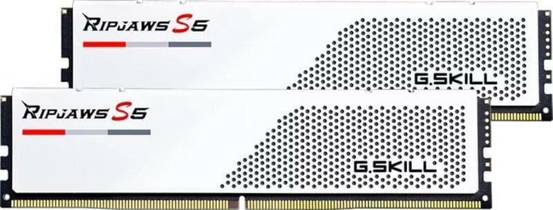 Модуль пам`ятi DDR5 2x16GB/5200 G.Skill Ripjaws S5 White (F5-5200J4040A16GX2-RS5W)