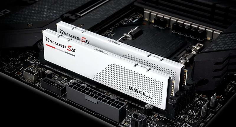 Модуль памяти DDR5 2x16GB/5200 G.Skill Ripjaws S5 White (F5-5200J4040A16GX2-RS5W)