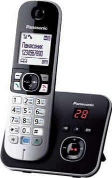 Радиотелефон DECT Panasonic KX-TG6821UAB Black