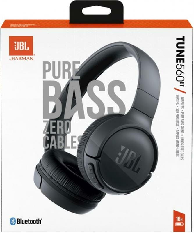 Bluetooth-гарнитура JBL Tune 560BT Black (JBLT560BTBLK)_акция