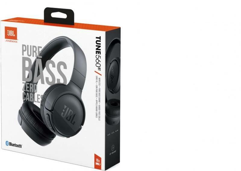 Bluetooth-гарнитура JBL Tune 560BT Black (JBLT560BTBLK)_акция