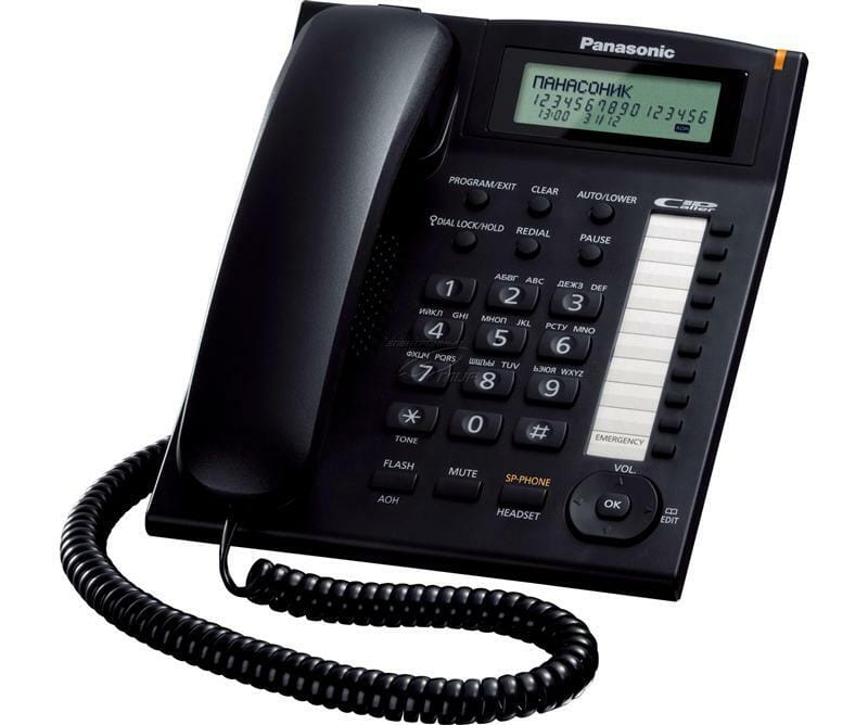 Проводной телефон Panasonic KX-TS2388UAB Black