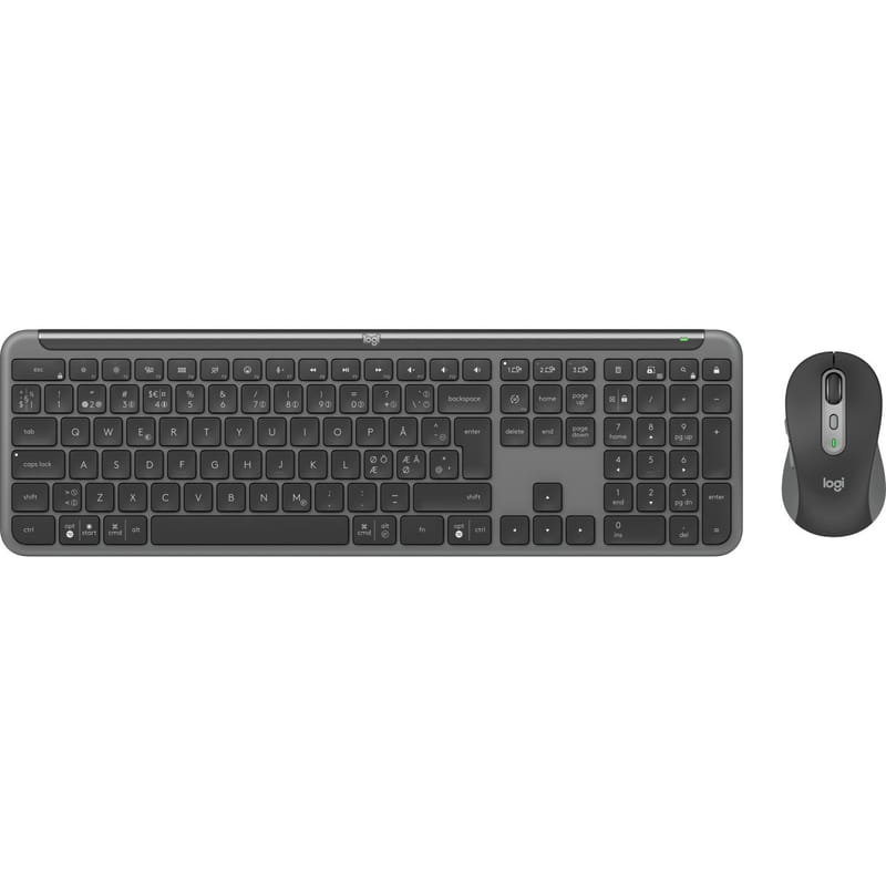 Комплект (клавиатура, мышь) беспроводной Logitech Signature Slim Combo MK950 for Business Graphite (920-012508)